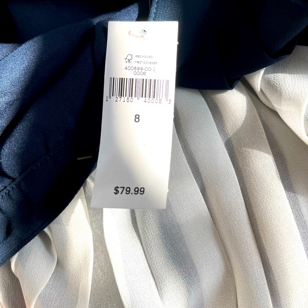 Multicolored Blue/white/orange skirt